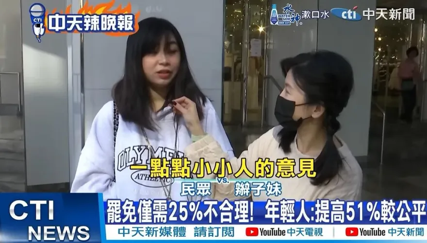 影/罷免門檻25%合理？　最新街訪年輕人：為何僅一點點人