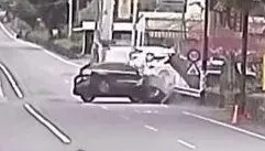 影/中市議員古秀英90歲父親事故亡　畫面見「車輛右偏撞橋墩」