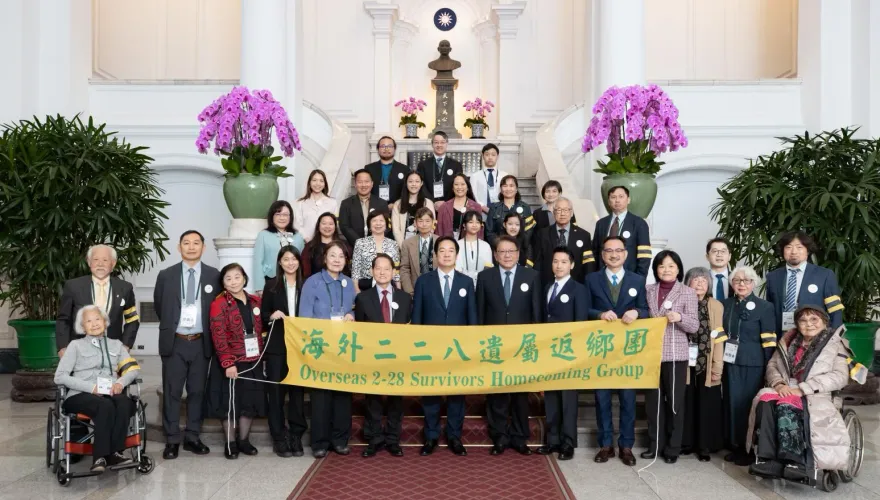 總統接見海外二二八遺屬　賴清德：類似事件不能再發生