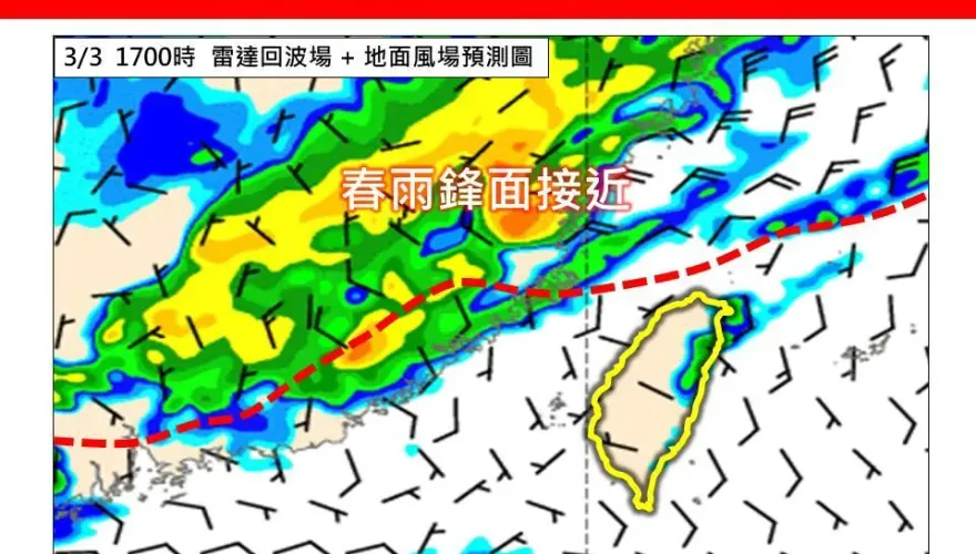 「鋒前大暖區」3/3高溫再破表　林得恩：南部恐飆34度
