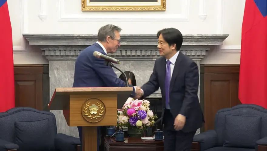 總統賴清德接見玉山論壇訪賓　丹麥前總理讚2台灣人為烏克蘭犧牲