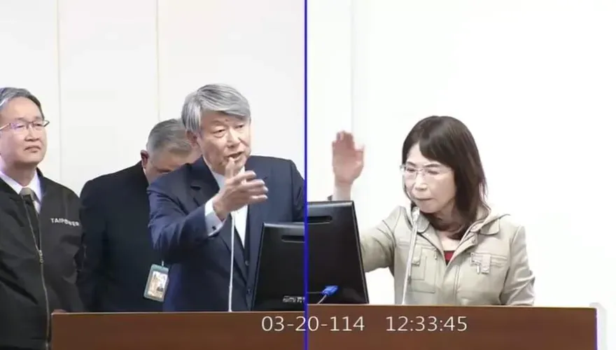 批台電四接隱匿資料要求「封起來」！陳昭姿「拍桌」嗆郭智輝藐視國會