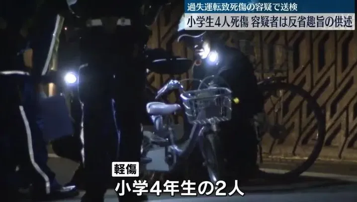 影/靜岡78歲老翁駕車過彎失控　4小學生上學遭撞1死1重傷