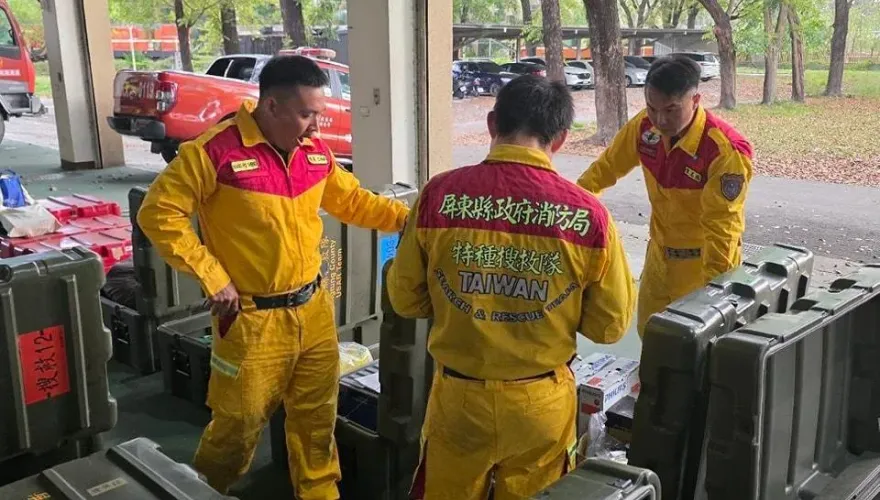 緬甸強震死傷慘重　屏東縣消防局搜救隊今晨出發救援