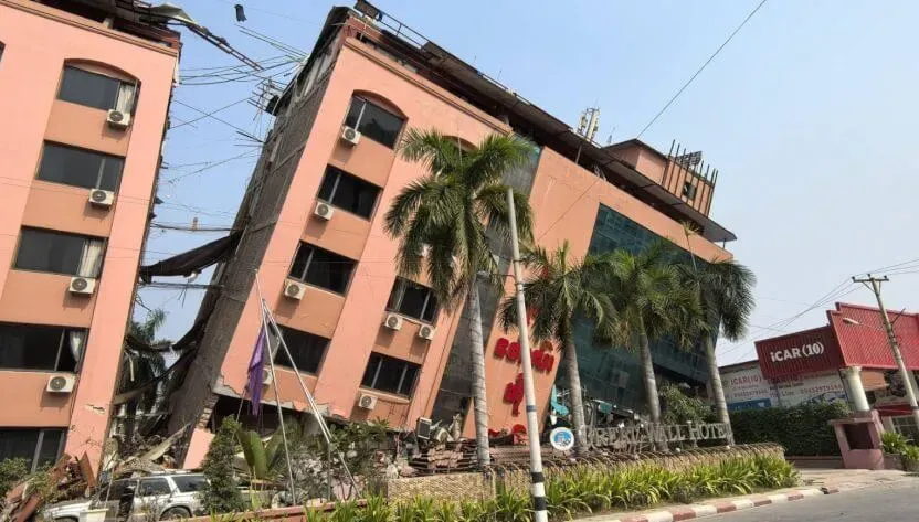 台灣夫妻遇緬甸地震！妻困倒塌旅館逾24小時身體虛弱