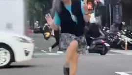 前立委候選人斑馬線上「旋轉跳躍」！　警方：未接獲檢舉