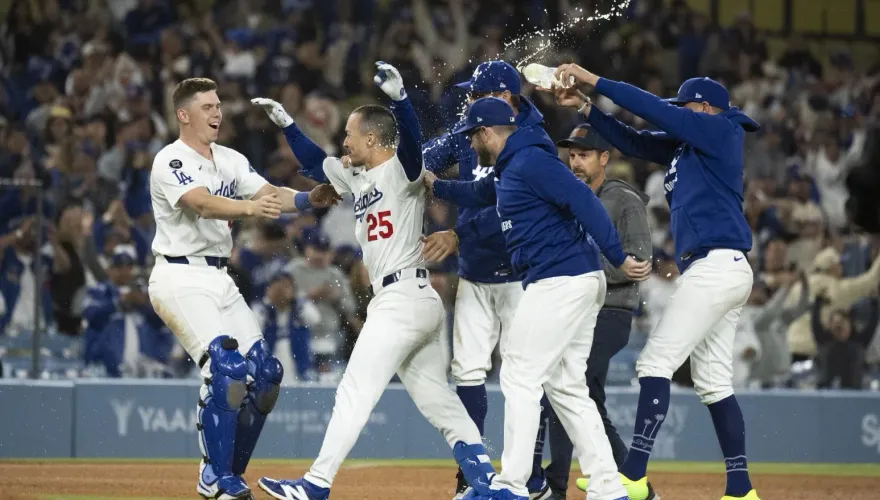 MLB/艾德曼再見安打！道奇送大谷翔平昔日「頭槌夥伴」2見面禮