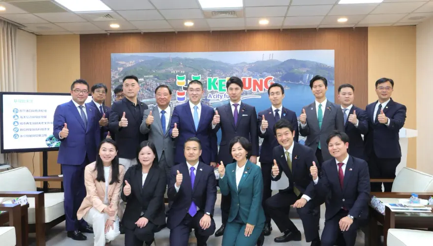 謝國樑接待日本自民黨青年局訪問團 臺日城市交流再深化