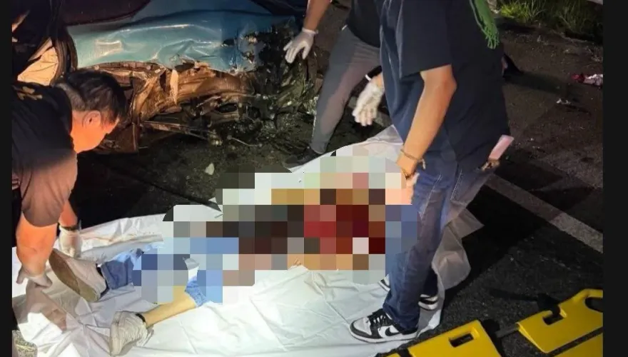 國3「護欄插穿保時捷」重大車禍最新！近距離身亡畫面曝