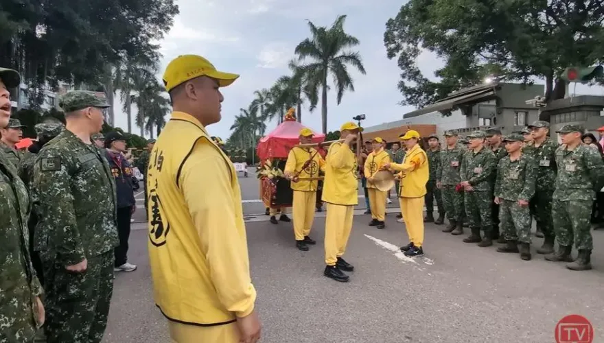 白沙屯媽祖停駕大埔營區　指揮官：看到國軍保家衛國決心
