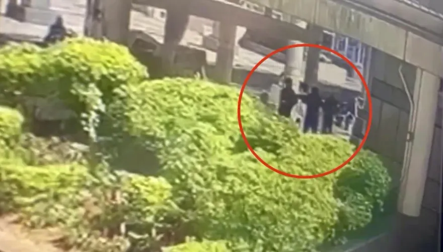 影/火爆男北車狠嗆無辜老翁　路人勸架竟遭毆