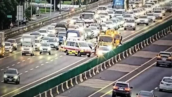 國1北彰化段4車追撞釀3傷　回堵逾4公里