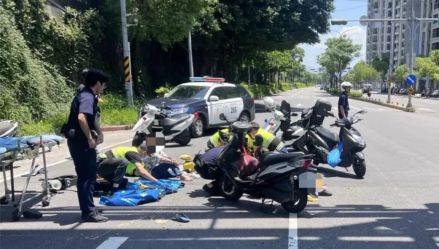 新北板橋2機車對撞車禍　1女子噴飛傷重不治