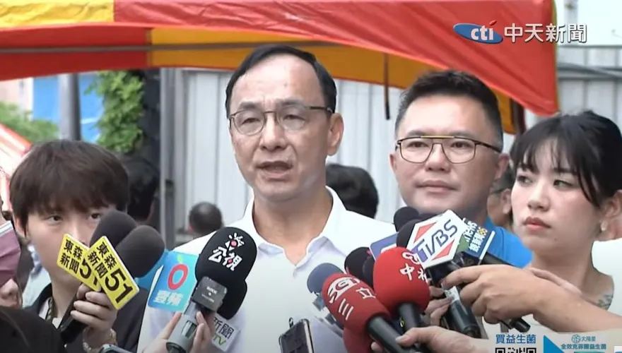 盼盧秀燕早日表態選黨主席？朱立倫笑回：非常歡迎