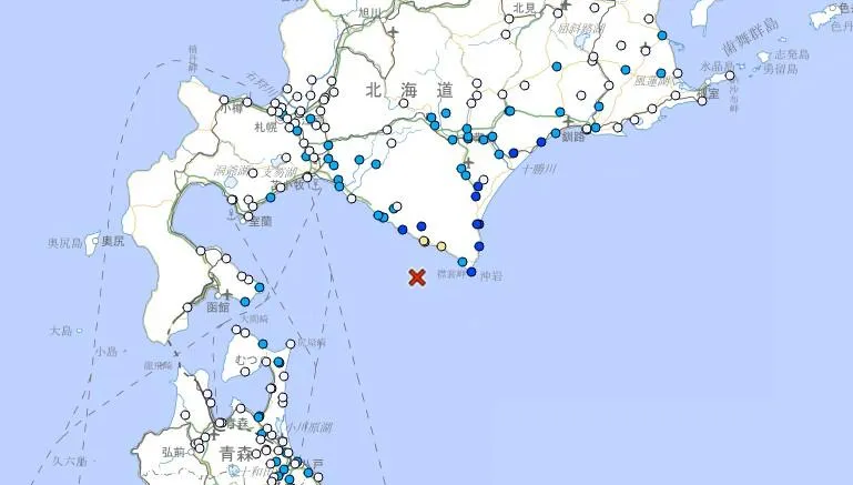 日本北海道6:28發生規模5.6強震　多地明顯有感
