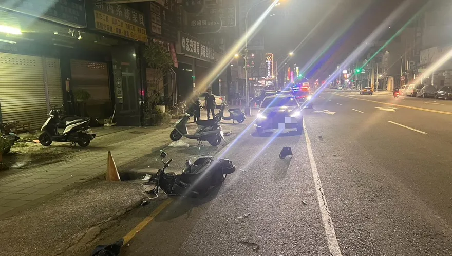 影/高雄失控女「連闖2紅燈」拒檢！　又蛇行自撞慘死