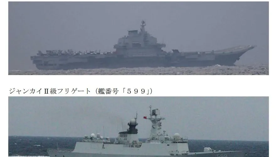 4月山東號台灣東南方操演　遼寧號罕見釣魚台附近現蹤