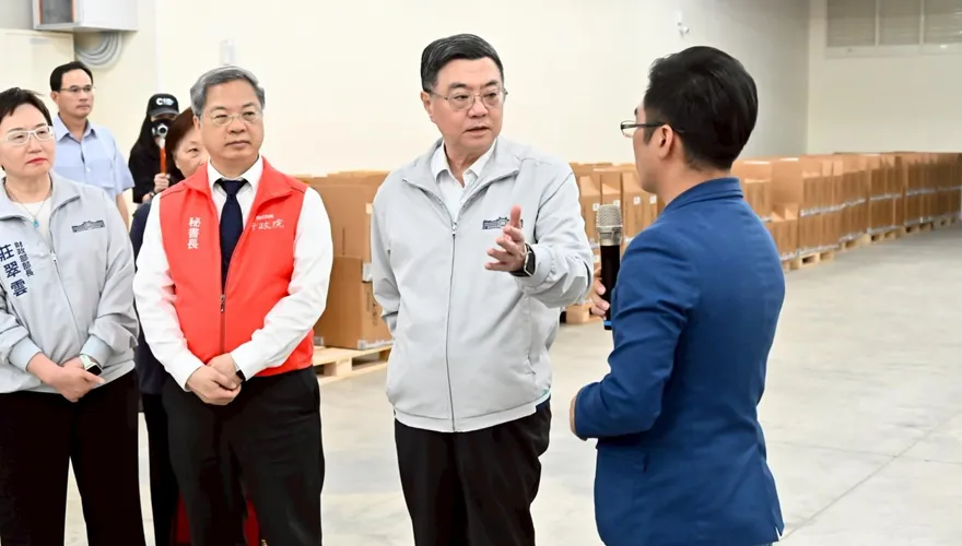 視察曾文溪　卓榮泰：更大規模治水計畫審議中