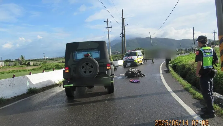 屏東車城軍車對撞機車　33歲女騎士送醫12小時不治