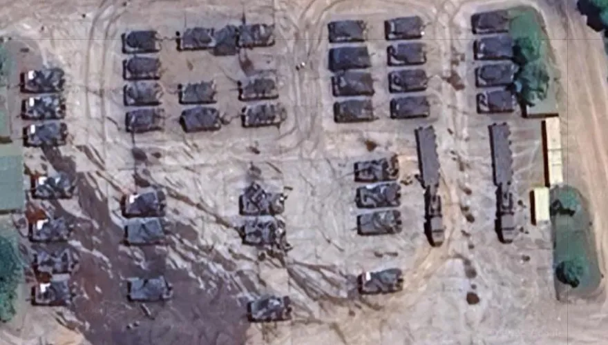 陸軍最新銳M1A2T戰車　裝訓部民間衛星影像曝光