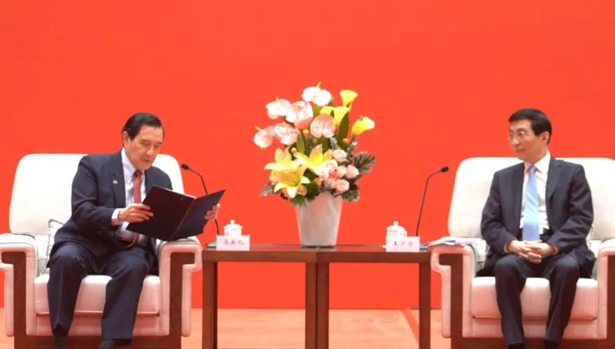 讚馬英九「民族情懷」！王滬寧：為排除兩岸交流干擾做出表率
