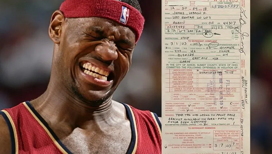 NBA/太狂啦！詹皇昔日「附帶簽名」罰單超夯　27.6萬天價售出