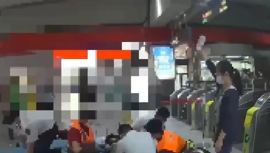 影/北市女圓山捷運站突倒地無呼吸心跳　送醫搶救不治