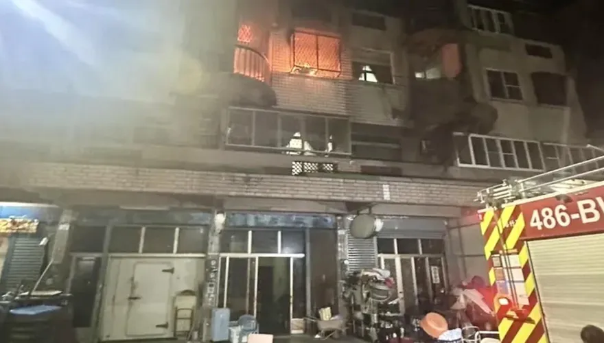 高雄路竹透天厝火警　1女子無呼吸心跳送醫搶救