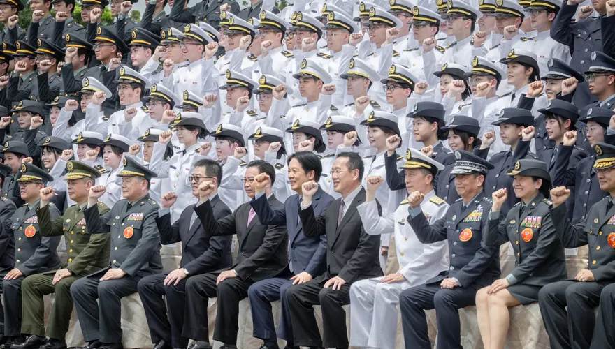 賴清德出席三軍八校畢業典禮　對新科軍官提3期許