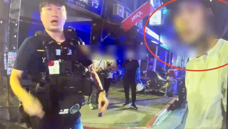影/新北追撞車禍肇事騎士答非所問　身上搜出喪屍菸彈