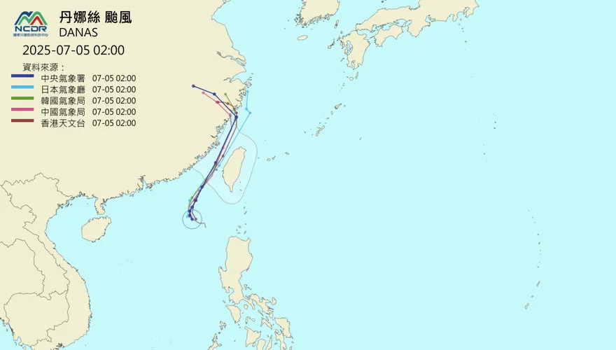 家門補血轉大人！丹娜絲沿台灣海峽北衝　「16縣市」侵襲率逾5成