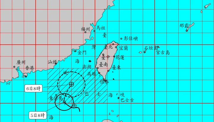 丹娜絲颱風來襲　北市強陣風影響時間曝！