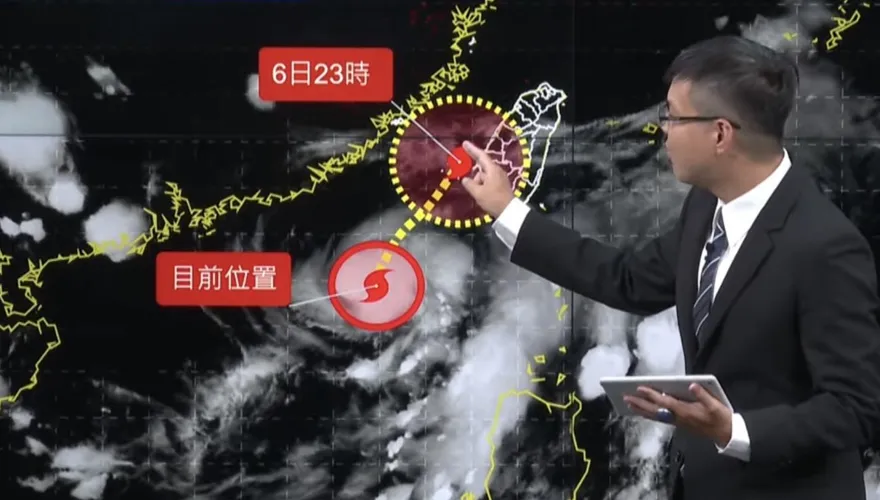 輕颱丹娜絲龜速北上！陸警增彰化、雲林   風雨有感時段曝