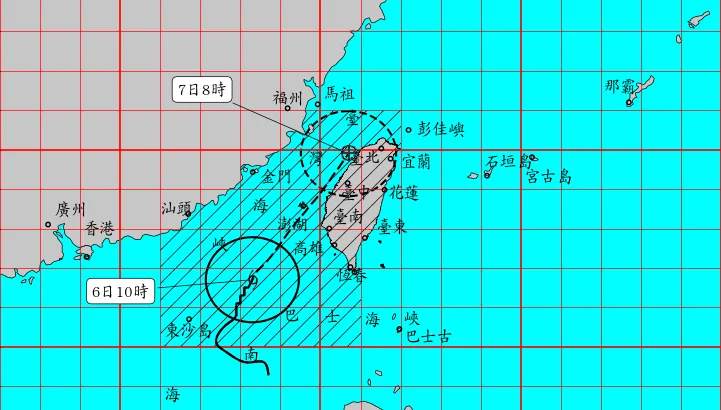 暴風圈擴大！丹娜絲「升級中颱」