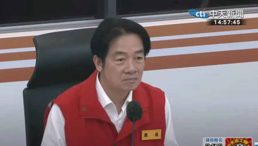 影/丹娜絲路徑罕見　賴清德：中央、地方颱風離境後才能休息