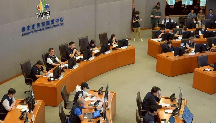 丹娜絲颱風將襲擊　北市府宣布災變中心提升至一級開設