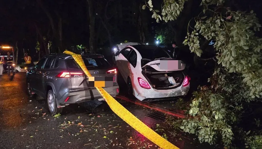 影/悚！運將站路邊抽菸被高速撞死　肇事者棄車逃逸