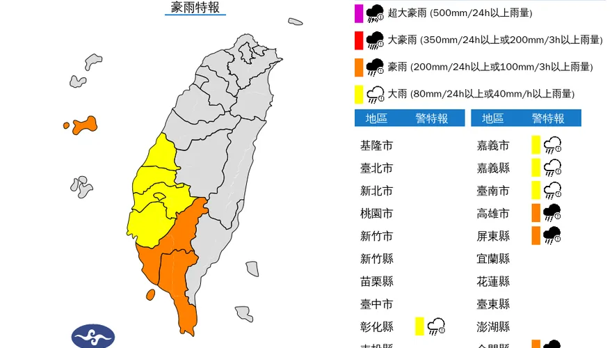 8縣市豪大雨特報！　吳德榮：西部、金門恐現雷雨