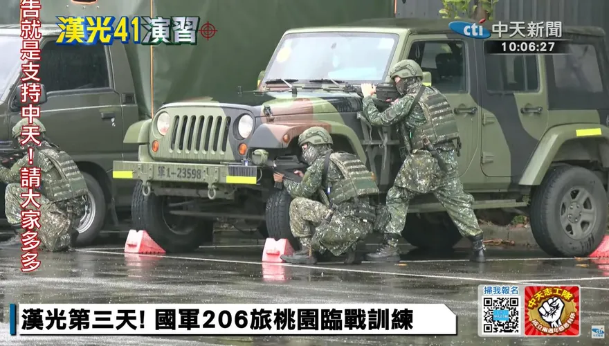 漢光41號首度全旅動員　第206旅大雨中臨戰演練