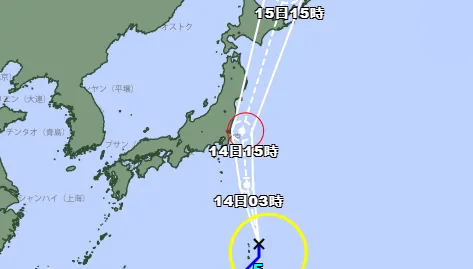 赴日注意！百合颱風直撲本州　關東地區恐現9級強風