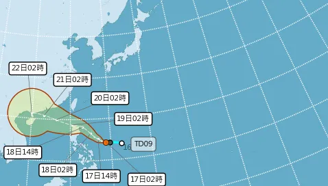準颱「薇帕」估今下午生成！外圍水氣殺來　大雨先炸2地