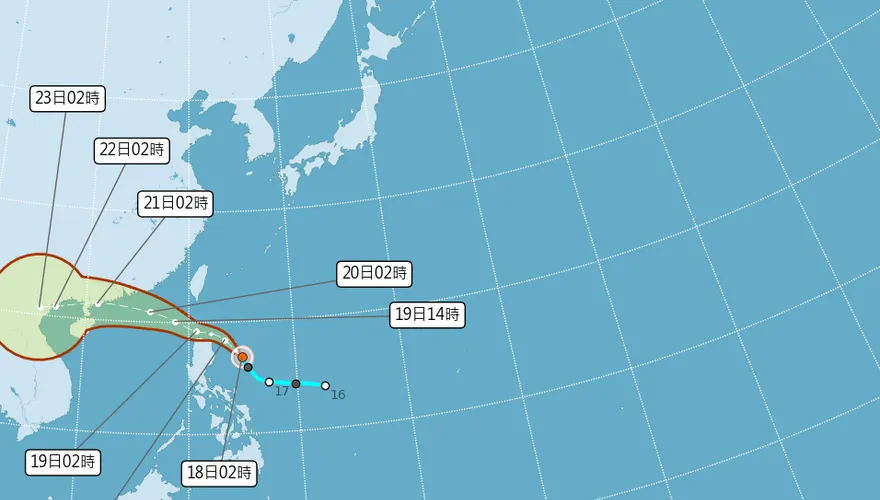 輕颱薇帕生成了！全台雨彈連轟2天　花東地區下到發紫