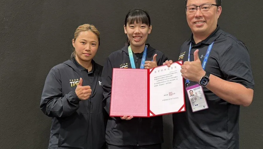 世大運/FISU建議戶外頒賀電！體育署堅持第一時間頒給女桌銀牌黃愉偼