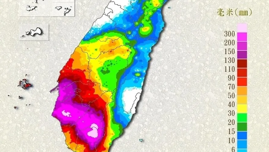 三地門累積雨量483毫米　高屏山區防豪雨以上降雨