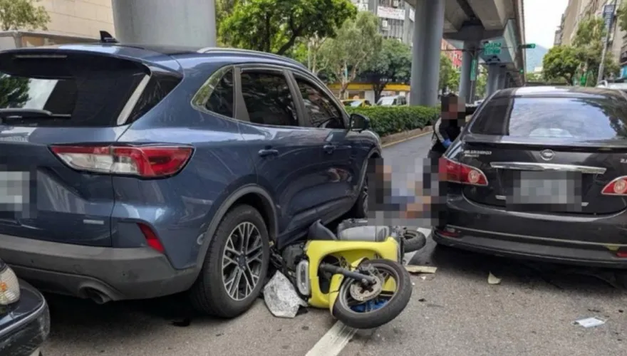 影/北市無照男毒駕連撞6車　醫院廁所丟毒菸彈警抓包