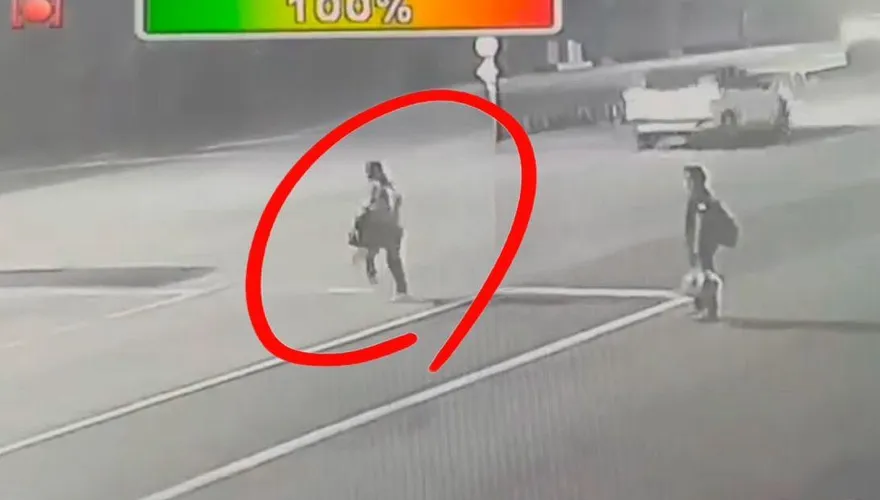 影/奪命瞬間曝！　台中女下遊覽車「未走斑馬線」遭撞死