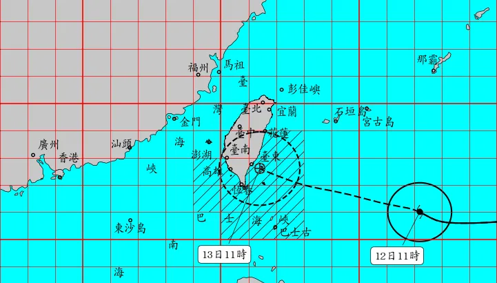 楊柳核心細小衝很快！　粉專估明午後「這3地登陸」風雨猛烈