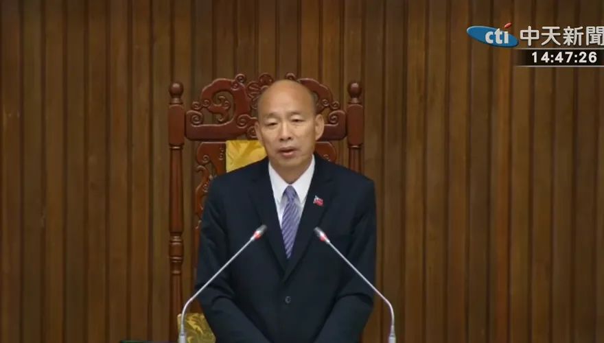 院長生氣了！卓揆赴立院備詢台下超空　韓國瑜開罵：太不像話