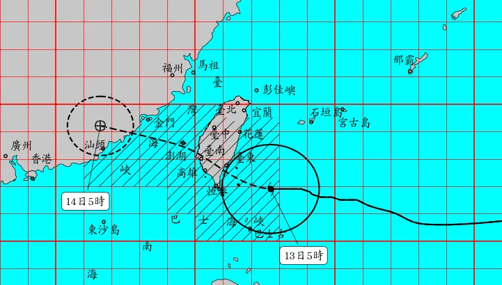 颱風楊柳威力大增！台北市測得9級強陣風　接近停班課標準