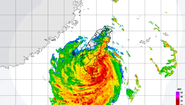 楊柳颱風殺來！　13:00台東縣太麻里登陸